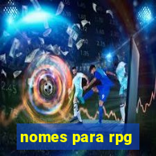 nomes para rpg